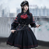 Wjczt Spring Lovers military style lolita original skirt skirt + top complete JK uniform