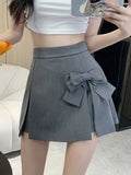 Wjczt Cute Bow Women Sexy Pleated Skirt Janpan Sweet High Waist Student A Line Mini Skirt Summer Zipper Female Solid Color Skirt