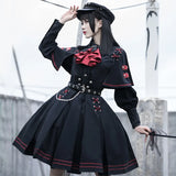 Wjczt Spring Lovers military style lolita original skirt skirt + top complete JK uniform