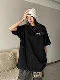 Wjczt Oversized Graphic Cotton T-shirts Women Harajuku Hip Hop Style Tees Female Grunge Y2k Korean Streetwear White Black Tops