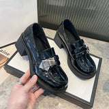 Wjczt Women's Shoes Gothic Slip On Loafers Female Footwear Japanese Style Lolita Black Mary Jane Shoe Trends 2025 Offers Stylish