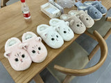 Wjczt Cute Cat Slippers Fluffy Furry Women Home Platform Slippers Men Winter Plush Slides Indoor Fuzzy Slippers Lovely Cotton Shoes