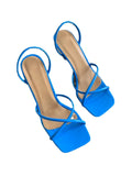 Wjczt 2024 Summer Pumps Slippers Sandals Shoes Women High Heels Square Toe Sandal Lady  Shoes