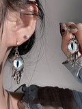 Wjczt 2024 New Blue Devil Eyes Design Earrings Necklace