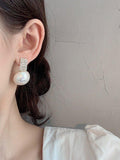 Wjczt 2024 New Large Pearl Earrings