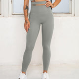 Wjczt High-Waist Breathable?Elastic Sports Tights Women's Fashion Casual Nude Fitness Sports Leggings Sports Fitness Pants