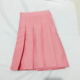 Wjczt Korean Style Plaid Skirts Women Summer Elegant High Waist a Line Pleated Skirt Kawaii Girls Dance Mini Skirts for Teenagers