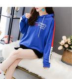 Wjczt Print Hoodie Sweatshirts Winter Loose Chic 2021 Ladies Pullovers Slim Autumn White Korean Hooded Jacket M-XXL