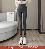 Wjczt 2022 Winter Women Pants Warm Leggings High Waist Leggings Women Solid Comfortable Keep Warm Stretchy Leggin