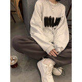 Wjczt Letter Printing Crewneck Sweatshirt Women Hoodie Coat Autumn Winter Streetwear Harajuku Baggy Korean Fashion Girl Oversize TOPs