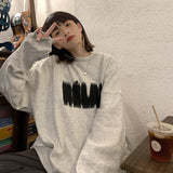 Wjczt Letter Printing Crewneck Sweatshirt Women Hoodie Coat Autumn Winter Streetwear Harajuku Baggy Korean Fashion Girl Oversize TOPs