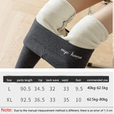 Wjczt High Waist Warm Leggings Add Cotton Autumn Winter Slim Knitting Casual Leggings Women Solid High Elasticity Pants