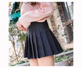 Wjczt Korean Style Plaid Skirts Women Summer Elegant High Waist a Line Pleated Skirt Kawaii Girls Dance Mini Skirts for Teenagers