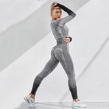 Wjczt Women Sexy Push Up High Waist Leggings Gym Activewear Seamless Legging Knitting Workout Femme Jegging