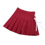 Wjczt Summer Women Pleated Skirts High Waist Female Mini Skirt Harajuku Preppy Style Ladies Plaid Skirts Sweet Girls Dance Mini Skirt