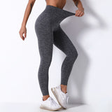 Wjczt Solid Seamless Leggings Fitness Push Up Leggings Women Clothing High Waist Pants Simple Women's Pants