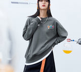 Wjczt Women'S Fake Two-Piece Sweatshirt Tops Fall 2021 New High Street Hoodies Loose Street Clothes