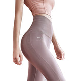 Wjczt Seamless Tummy Control Sports Pants Women Stretchy High Waist Sports Pants Push Up Running Women Gym Fitness Leggings