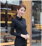 Wjczt Korean Women Cotton Shirts White Shirt Women Long Sleeve Shirts Tops Office Lady Basic Shirt Blouses Plus Size Woman Blouse 5XL