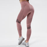 Wjczt Women Fitness High Waist Leggings Seamless Leggings Sportswear Breathable Feamle Workout Legging