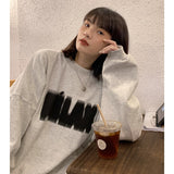 Wjczt Letter Printing Crewneck Sweatshirt Women Hoodie Coat Autumn Winter Streetwear Harajuku Baggy Korean Fashion Girl Oversize TOPs