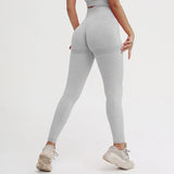 Wjczt Seamless knitted buttocks moisture wicking sports fitness pants sexy buttocks female leggings