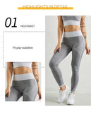 Wjczt Seamless Leggings Fitness High Waist Leggings for Women Side Stripes Slim Leggins Mujer Female Workout Gym Clothing