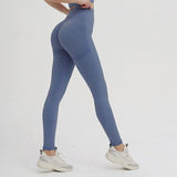 Wjczt Seamless knitted buttocks moisture wicking sports fitness pants sexy buttocks female leggings