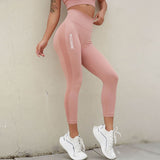 Wjczt High Waist Seamless Leggings Women Squat-Proof Sports Leggins Tummy Control Leggings Workout Running Gym Pants