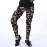 Wjczt Camouflage Womens for Leggins Graffiti Style Slim Stretch Trouser Army Green Leggings Deportes Pants K085