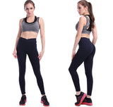 Wjczt Women Fitness Leggings Workout Push Up Leggings Sports Jegging Feamle Sexy V-Waist Legging Women