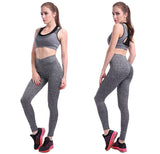 Wjczt Women Fitness Leggings Workout Push Up Leggings Sports Jegging Feamle Sexy V-Waist Legging Women