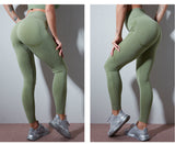 Wjczt Sexy Bubble Butt Leggings Women Push Up Leggings for Fitness Slim High Waist Seamless Leggings Sports Gym Clothing