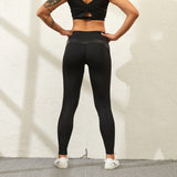 Wjczt  High Waist Fitness Leggings Women for Legging Workout Women Mesh And PU Leather Patchwork Legging