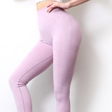 Wjczt Seamless knitted buttocks moisture wicking sports fitness pants sexy buttocks female leggings