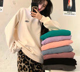 Wjczt Hoodie Women Winter Thicken Turtleneck Korean Loose Pullover Hoodies Female College Chic 8 Colors Pink Apricot Sweatshirt