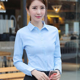 Wjczt Korean Women Cotton Shirts White Shirt Women Long Sleeve Shirts Tops Office Lady Basic Shirt Blouses Plus Size Woman Blouse 5XL