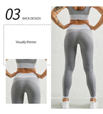 Wjczt Seamless Leggings Fitness High Waist Leggings for Women Side Stripes Slim Leggins Mujer Female Workout Gym Clothing