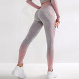 Wjczt Women Sexy Push Up High Waist Leggings Gym Activewear Seamless Legging Knitting Workout Femme Jegging