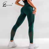 Wjczt Women Fitness High Waist Leggings Seamless Leggings Sportswear Breathable Feamle Workout Legging