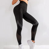 Wjczt Women Fitness High Waist Leggings Seamless Leggings Sportswear Breathable Feamle Workout Legging