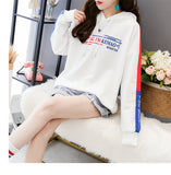 Wjczt Print Hoodie Sweatshirts Winter Loose Chic 2021 Ladies Pullovers Slim Autumn White Korean Hooded Jacket M-XXL