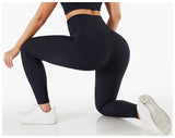 Wjczt Seamless Sport Push Up Leggings Women Ribbed Hip Lift High Waist Leggings Workout Scrunch Bum Fitness Leggings