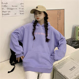 Wjczt College Style New White Baggy Pullover Fashion Letter Printing Harajuku Sweatshirt Casual Lazy Raglan Sleeves Drawstring Hoodie