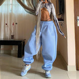 Wjczt Summer Women Zipper Loose Casual Y2K Clothes High Waist Wide Leg Jeans Baggy Pants Vintage Streetwear Trousers Wholesale