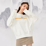 Wjczt Sweatshirt Women Spring New Oversize Sweet Girly Top Fashion Hoodies For Woman