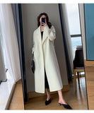 Wjczt Woolen Coat Women's Autumn and Winter High-grade Fashion Temperament Long Thick Woolen Coat Women Womens Winter Clothing 2022