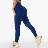 Wjczt Seamless Sport Push Up Leggings Women Ribbed Hip Lift High Waist Leggings Workout Scrunch Bum Fitness Leggings