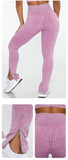 Wjczt Push Up Leggings Sport Women Fitness Ribbed Peach Hip High Waist Woman Leggings Workout Leggings with Zipper Clothing