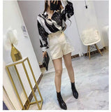 Wjczt Chiffon Blouse for Women Shirt with A Sense of Design Spring Summer Women Fashion Boho Top Women Korean Fashion Shirts